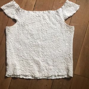 White off the shoulder top